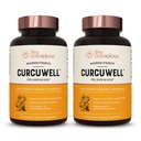 Canlı Bilinçli CurcuE - Curcumin ve Boswellia Mix | Maksimum Güçlü Ortak, Vücut ve Bilişsel Destek - 60 Gün Supply (2-Pack)