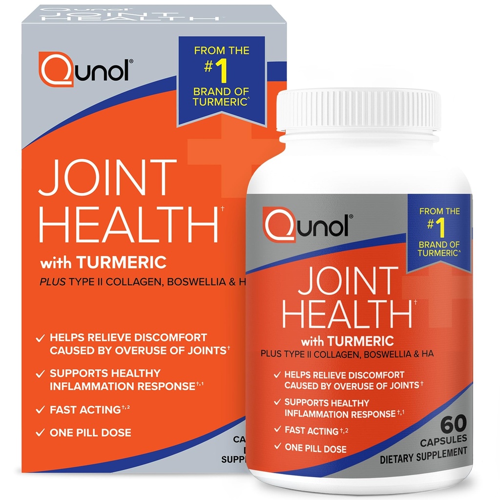 Qunol 5-in-1 Ortak Destek Tamam, Hızlı Acting, One Pill Dose, Sağlıklı Inflammation Response & Discomfort Caused by Overuse of Commons, Alternative to Glucosamine Chondroitin MSM, 60 Kont