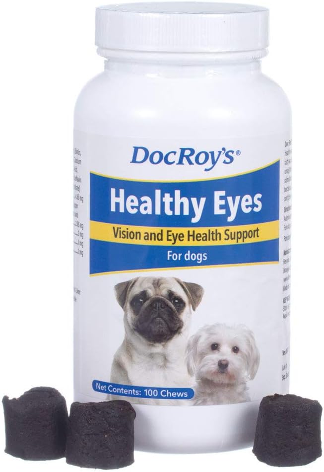 Doc Roy'un Sağlıklı Gözler - Köpekler için Vizyon ve Göz Sağlığı Desteği - 100 ct Chews