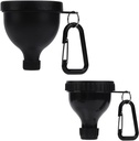 2 Adet Protein Toz Konteyneri, Portatif Protein Toz Seyahat Konteyneri, Protein Toz Mixes için Su Şişe Funnels, Pre Workout/Gym Supplement FunnelRock (50 ml +100 ml)