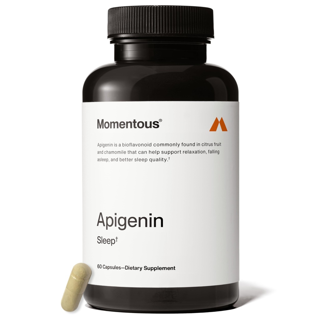 Momentous Apigenin Supplement - 50 mg per Capsule - NSF Spor için Onaylandı - 60-Count