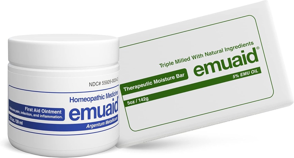 Emuaid Eczema Onarım Kit Düzenli Kuvvet 2oz Tedavi Moisture Bar ile Aynı zamanda Lichen Planus, Bed Sores, Ringworm ve Cracked Heels