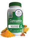 Sağlık Thru Beslenme Curcumin 650 mg BCM-95 Curcugreen | Turmeric Curcumin Kompleksi | Yüksek Apsiyon | Sağlıklı Inflammation Response | Klinik olarak Studied | 3rd Parti Test Edildi | No-GMO ( 60'ın Paketi)
