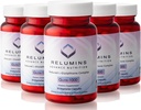 Relumins Advance Nutrition Gluta 1000 - L-Glutathione, Alfa Lipoic Acid & Rose HIPS, Antioksi Support for Skin & Total Wellness, Made in USA - 30 Capsules x 5 Şişes (75-Day Supply)