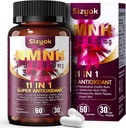 NMNH Supplement (Dihidrnicotinamid Mononüotid) 600 mg - Resveratrol ile NAD, 123456789