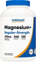 Nutricost Magnezyum+ Düzenli Kuvvet (210 mg, 240 Capsules) - 120 Hizmet, Magnezyum Glycinate ve Banyo, Non-GMO, Gluten Free ve Vegan Dostu Dostu Dostu Dostu