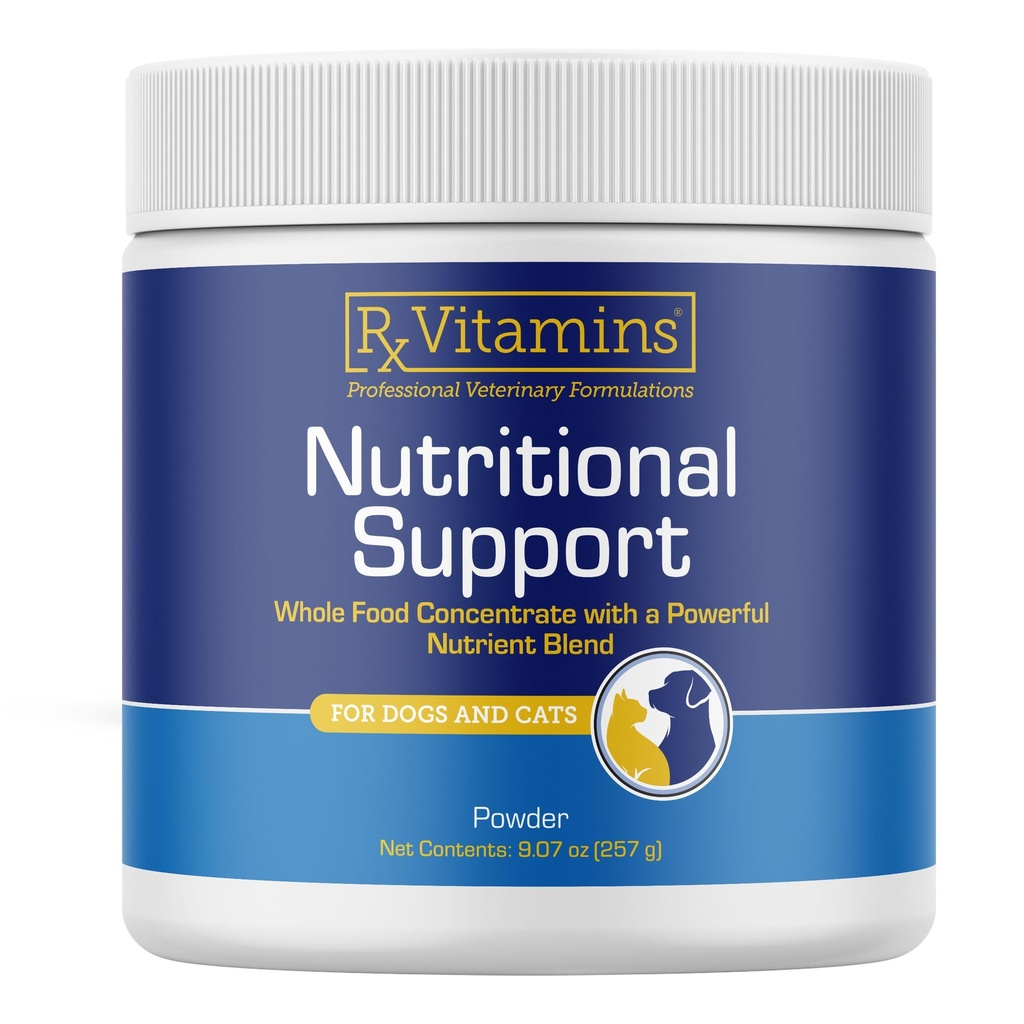 Rx Vitaminleri Beslenme Desteği - Temel Vitaminler, Mineraller ve Köpekler ve Kediler için Diğer Beneficial bileşikleri - 9.07oz