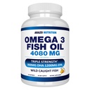 Arazo Beslenme Vahşi Caught Omega-3 Fish Oil Inter – 4,080mg per Service – High EPA 1200 mg & DHA 900mg – 120 Burpless Lemon Softgels