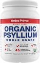 Yerba Prima Organik Psyllium Whole Husks Colon Cleanser - 20 oz - Doğal Günlük Diyetsel Fiber Supplement 20oz, Kolon Temiz, Düzenlilik ve Detox Temizleme Desteği, Gluten Free, Non GMO, Vegan