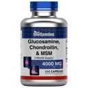 Tnvitamins Glucosamine, Chondroitin, & MSM (4000 MG - 240 Capsules) for Men & Women | Ortak Destek Tamam Kompleksi* | Daha Fazla Üç Güç! | ABD'de Üretilen |