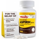 TIME-CAP LABS, INC. Zamanlı 300 Yetişkinler için Düzenli Kuvvetli aspirin 325 mg - Bayer'e kıyasla - Düzenli Güç aspirin Tabletleri - Sub Aches ve Pains için Ağrı Reliever - ABD'de Made in USA