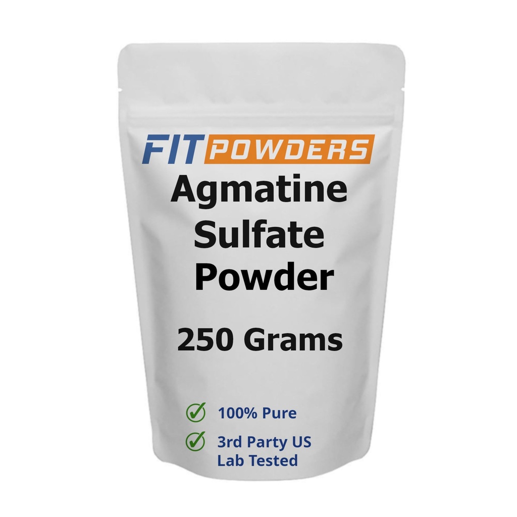 Agmatine Sulfate Toz 250 Grams (Multiple Boyutlar) Güçlü ve Pompa (Nitrik Oksit) %100 Saf Agmatine Toz, Vegan, Gluten-Free