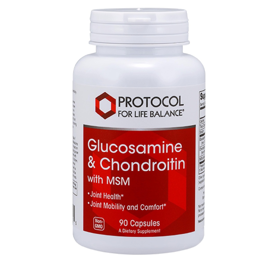 MSM ile Glucosamine & Chondroitin - Ortak Destek* - Chondroitin MSM Supplement - Non-GMO & Dairy Free - 90 Veg Caps