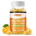 Magnezyum Glycinate Gummies 1000 mg - Sugar Free Magnezyum Pids Supplement with Vitamin D, B6, CoQ10 For Calm Mood & Sleep Support - 60 Orange Gummies