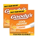 Goody's Extra Strength Headache Toz, Cool Orange Flavor Dissolve Packs, 24 Bireysel Packets (2 Pack)