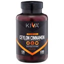 Kiva Premium Ceylon Cinnamon Toz Capsules (120 Veggie Capsules), Saf Ceylon Cinnamon Sri Lanka, Vegan, Non-GMO, Gluten-Free-Free