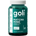 Goli Matcha Mind Gummies - 60 Kont - Yeşil Çay Odak, Dikkat ve Beyin Sağlığı, Vegan, Non-GMO, Gluten-Free & Gelatin Free.