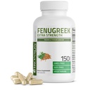 Bronson Fenugreek Tohum Toz Kapsülleri Ekstra Güçlü, Trigonella Foenum-Graecum, Non-GMO, Soy-Free, Vegetarian, 150 Capsules
