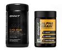 ONNIT Premium Alpha Brain Sche - Nootropic Brain Supplement (90 Ct) + Black Label Citicoline Zihinsel Hız, Dikkat ve Bilişsel Destek Tamam (80 Ct)- Promosyonlar Focus, Concentration & Memory