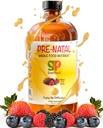 Kadınlar için organik sıvı Prenatal Vitaminler - Prenatal Iron & Folate, Pre Natal Multivitamin, Women's Prenatal Multivitamin, Vegan Prenatals Halal Kosher Friendly Prenatal Vitamin, 32 Hizmet