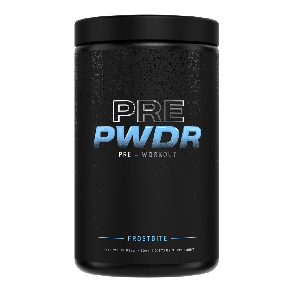 PWDRS Pre-Workout Toz, All Natural Pre Workout for Energy, Pump, Endurance & Strength, Caffeine (Frostbite)