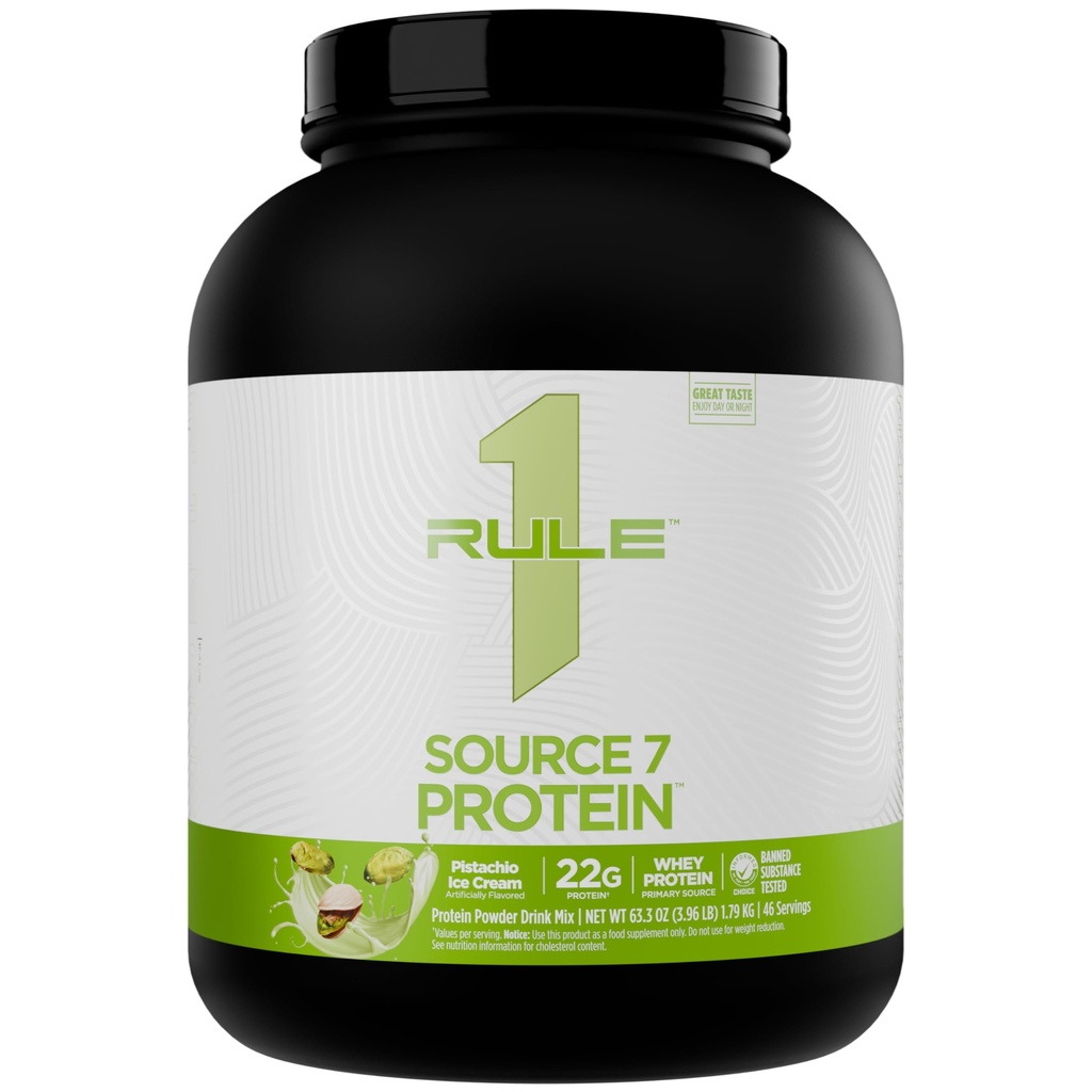 Kural 1 Source 7 Protein – Decadent Flavor, Velvety Smooth Texture, 22g Anytime protein ve 10g Doğal Occurring EAAs Per 7 Premium Kaynaklar (4 Pounds*, Pistachio Ice Cream)