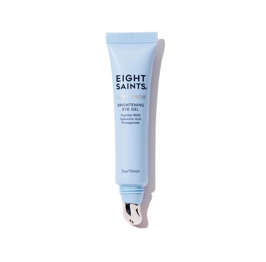 Sekiz Saints Light Show Brighting Eye Gel, Natural and Organic Anti Aging Soğutma Eye Gel Puffiness, Wrinkles ve Calms Under Eye Skin, 0,5 Ounces