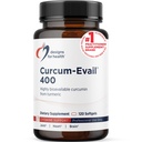 Health Curcum-Evail 400 için tasarımlar - Bio available Turmeric Curcumin Supplements - Evail Emulsification Technology - Curcumin C3 Kompleks with Turmeric Oil + E, Non-GMO (120 Softgels)