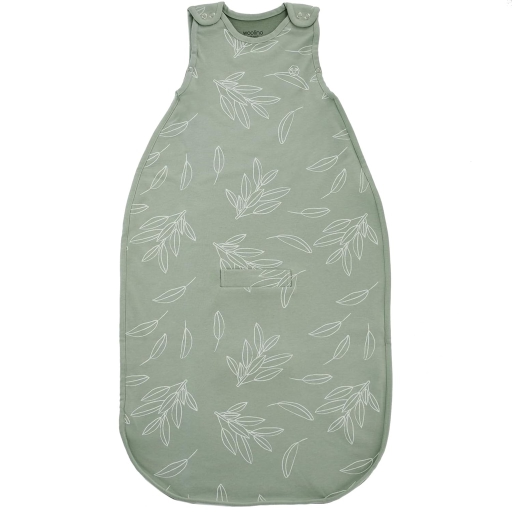 Woolino Toddler, 4 Sezon Merino Wool ve Organik Pamuk Bebek Uyku Bag veya Sack, 2-4 Yıl, Sage Sage