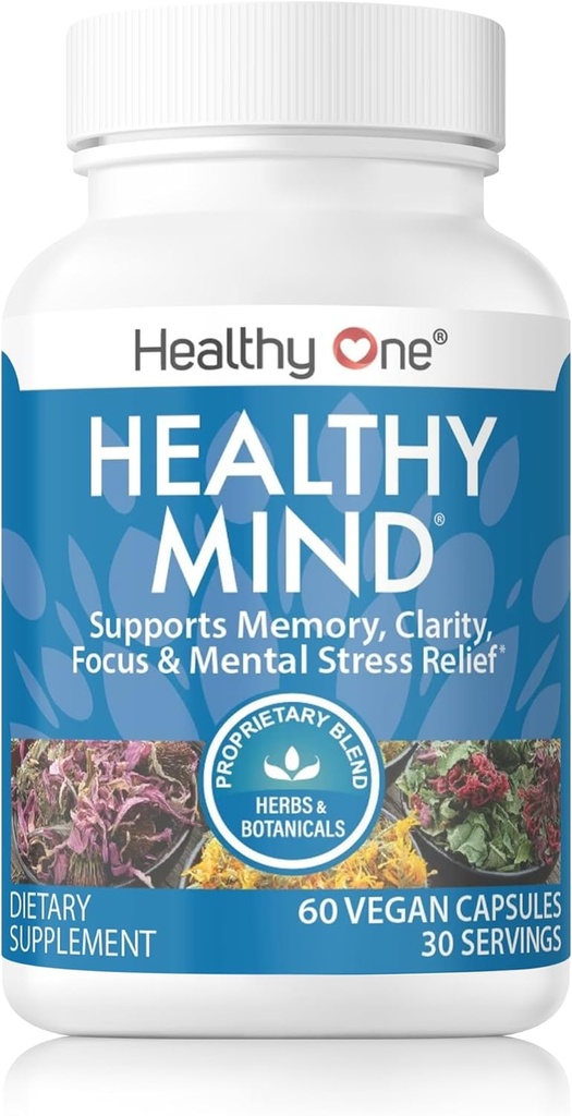 Sağlıklı Zihin - Gençler için Güvenli - Beyin Fog - Bilişsel Fonksiyonl - Yoğunlaştırma - Focus - Neural Optimizasyon - Mood - Ginkgo Biloba - GM - Rhodiola - Bacopa - Gotu Kola - Yeşil Çay - 150 Kont