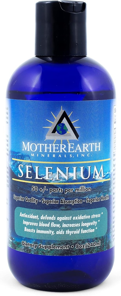 Mother Earth Minerals - Selenium - Normal Vücut Büyümesini Destekler Ferttitude, Encourages Tound Elasticity, Potent Antioksi - 8 Ounce 96 Servisler