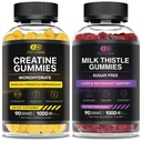 EFFECTIVE NUTRA Tinatine Monohidrat Gummies 90ct & Sugar Free Milk Butle Gummies 90ctle
