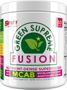 SAN Beslenme'nin Yeşil Yüksek Fısıt Antioksit: Super Greens Smoothie Mix with Spirulina, Chlorella, Adaptojenik Mushrooms, 30 Servisler