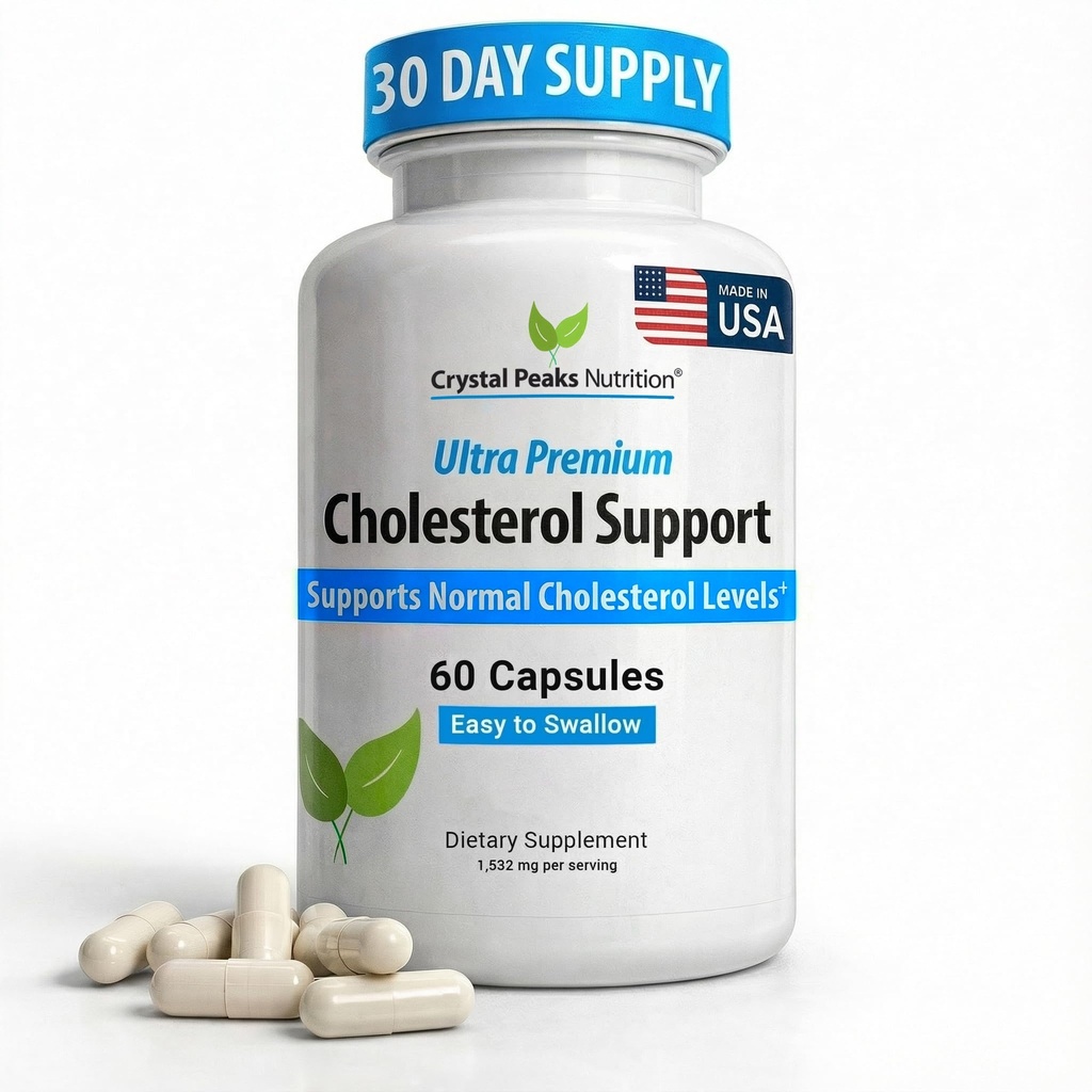 Cholesterol Supplement - Normal Colesterol Seviyelerini Desteklemek için tüm doğal malzemeler. Optimal Circulation. 60 Capsules