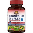 Vitalitown Kompleksi 500 mg - NSF sertifikalı Magnezyum Glycinate, Malate, Taurate & Citrate - Chelated High Abpole & Gentle on Stomach - Vegan Non-GMO 120 Capsules