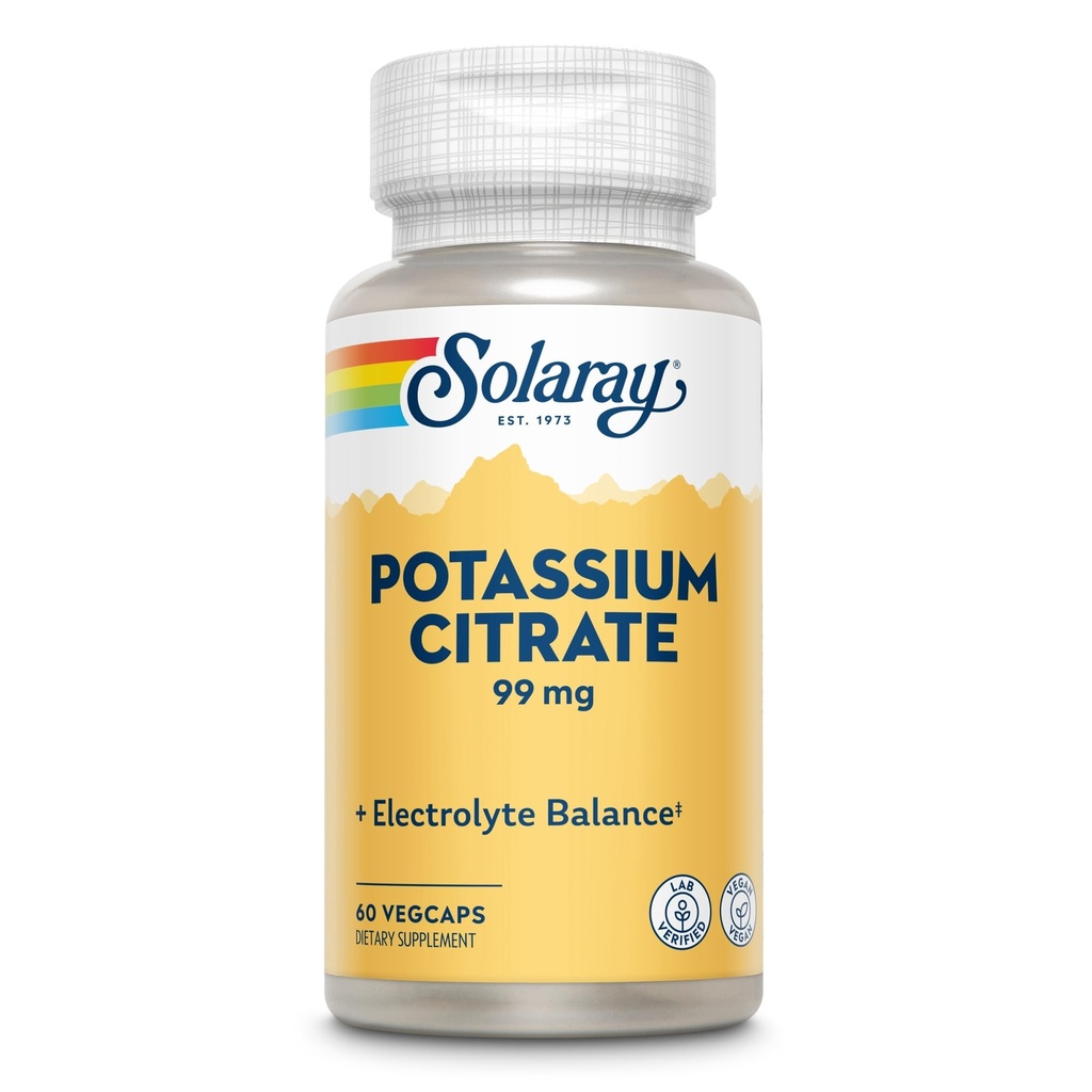 Solaray P properties Citrate, Sağlıklı Elektrolyte Balance, Nerve & Muscle Function Support, Vegan, 60 VegCaps