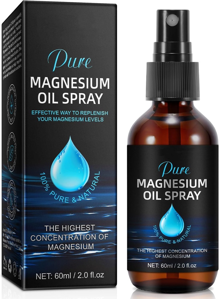 Generic Magnesium Oil Spray, Magnesium Oil for Feet, 100% Pure Organic Natural Magnesium Oil Spray, Easy to Absorb Use, Magnesium Oil Spray for Feet