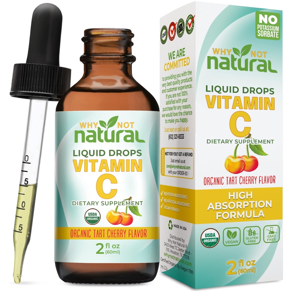 Neden Doğal Organik Vitamin C Drops Supplement