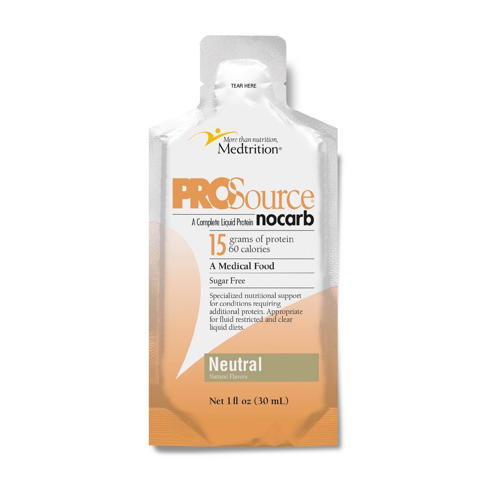 Medtrition NoCarb Sıvı Protein Packets Neutral Flavor 1 fl oz 100 Pack