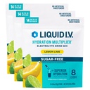 Sıvı I.V.® Hydration Multiplier® Sugar-Free - Lemon Lime - Hydration Toz Packets | Electrolyte Toz I.V.® Hydration Multiplier® Sugar-Free - Lemon Lime - Hydration Toz Paketi | Single-Serving Sticks | Non-GMO | 14 Hizmet (Pazar 3)