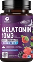 Melatonin Sleep Support Supplements - Fast Dissolve Melatonin 10 mg In Yetişkinler için hizmet - Restful Sleep Support, Strawberry Flavor, Şişed USA - 60 Day Supply