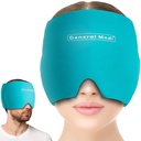 General Medi Headache & Migraine Ice Cream Cap, Cold Therapy Migraine Relief Hat, Headache Ice Hat Cold Compress, Great for Puffy Eyes, Gerus & Stress Relief (Mavi)