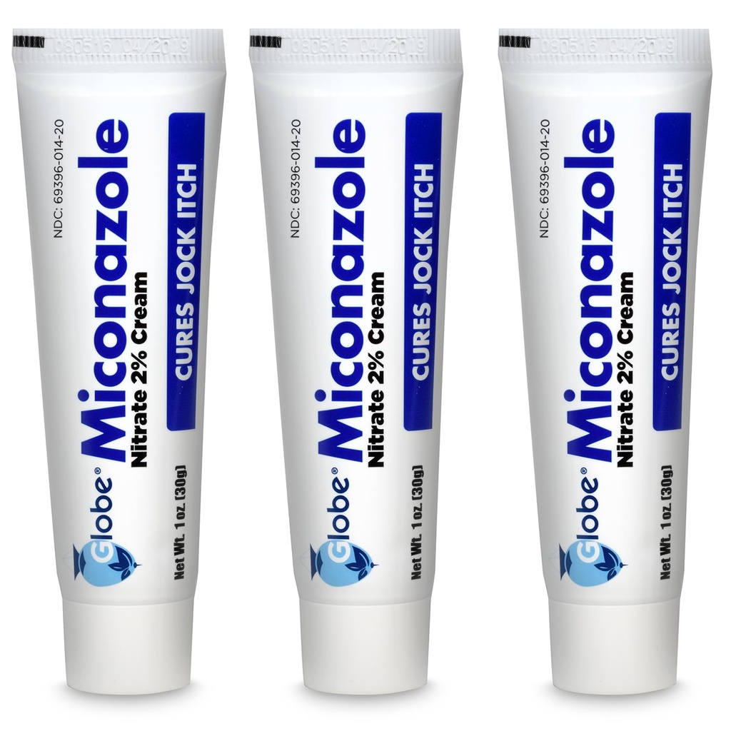 Miconazole Globe (3 Pack) Nitrate 2 Cream 1 oz, çoğu Sporcu Ayak, Jock Itch, Ringworm ve More.