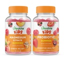 Lifeable Magnezyum Citrate Kids + Probiyotik 2 Milyar CFU Kids, Gummies Sche - Great Tasting, Vitamin Supplement, Gluten Free, GMO Free, Chewable Gummy