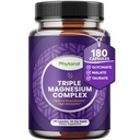 Yüksek derecede Potent Magnezyum Kompleksi - Vlycinate ve Malate ile Üçlü - 400 mg Supplement Supports Relaxation & General Wellness Non-GMO Vegan 180 Capsules