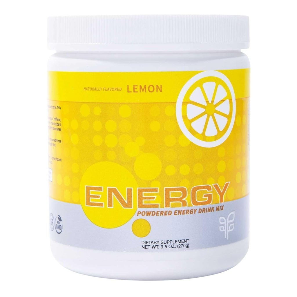 PURE Energy Drink Mix, Zesty Lemon Wheatgrasss Organic Juice, Antioksis & Essential, Mineral Zengin Vitamin A, C, E ve B6 Doğal Boost & Wellness, Zero Sugar Formula, 270g