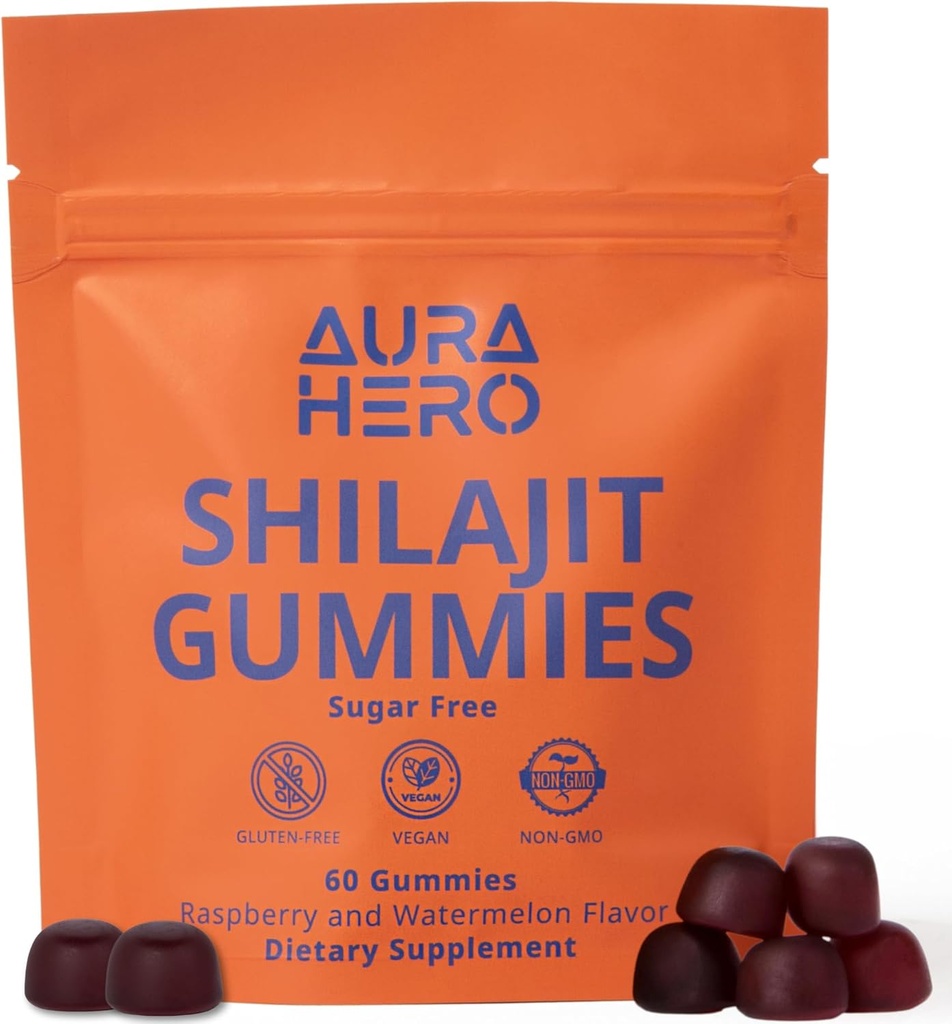 Pure Himalaya Shilajit Gummies for Men & Women - 1000 mg Authentic Himalaya Supplement Gummy | Organik testosteron Gummies for Men | 60 PCS | Raspberry Watermelon Flavor | 85+ Trace Minerals
