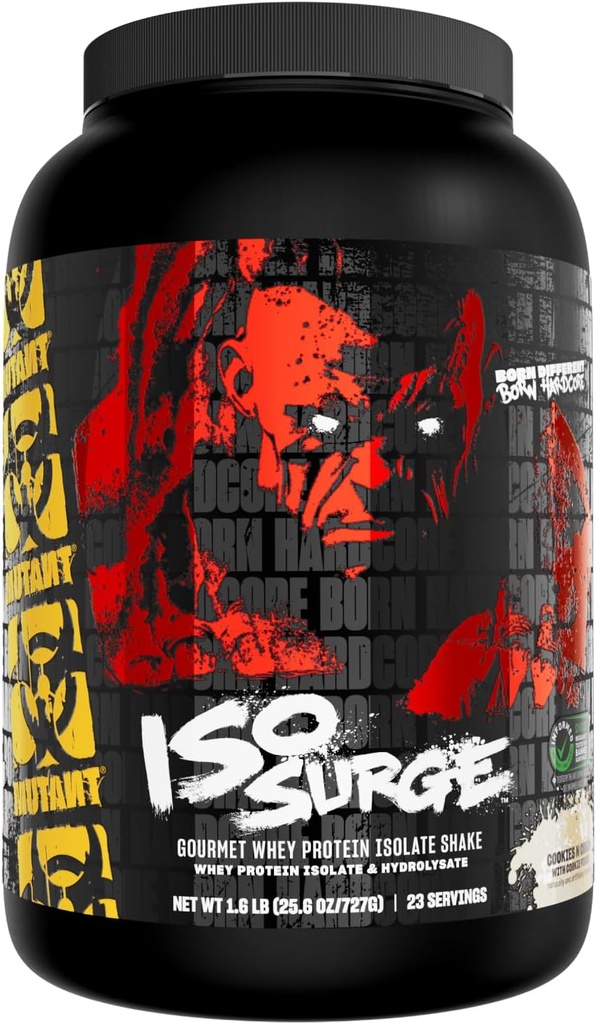 Mutant ISO Cerrahı Whey Protein Isolate Toz Yasası Yeniden Keşfetmek, Kas, Bulk ve Kuvvet İnşa Etmek, 1.6 lb (Kural ve Krem)