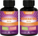 Resveratrol 600 mg, Trans-Resveratrol Tamam, Antioksi Health Aging Support - 120 Capsules