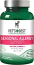 Vet'in En İyi Köpek Alerjileri Chews, Köpekler için Mevsimsel Alerji Chews, Dog Itching Skin Relief Chews, Anti Itch for Dogs, 60 Chewable Tabletler